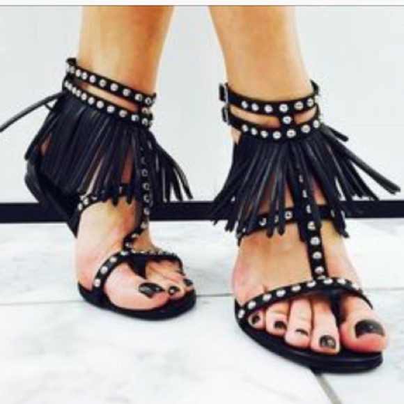 Saint Laurent Shoes - •Saint Laurent• NWT Nu Pieds Fringe Sandals